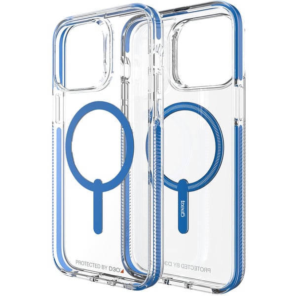 Gear4 Santa Cruz Snap designed for iPhone 14 Pro MAX case cover compatible with MagSafe with D3O Impact Protection upto 13 Feet / 4 Meter - Blue Gear4 Santa Cruz Snap designed for iPhone 14 Pro MAX case cover compatible with MagSafe with D3O Impact Protection upto 13 Feet / 4 Meter - Blue