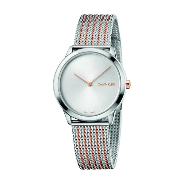 Calvin Klein Minimal Extension Silver/Gold Stainless Steel Unisex Watch - K3M22B-26