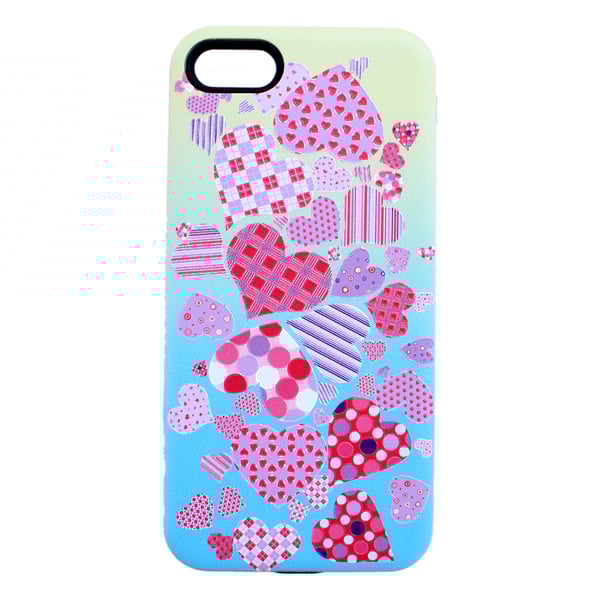 Theodor Pink Hearts Case Cover for iPhone SE Theodor Pink Hearts Case Cover for iPhone SE