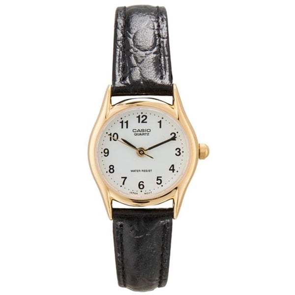 Casio Black Leather Women Watch LTP-1094Q-7B1RDF Casio Black Leather Women Watch LTP-1094Q-7B1RDF