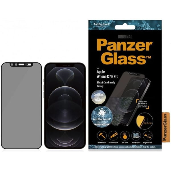 Panzerglass Camslider Privacy Screen Protector Black iPhone 12 Pro