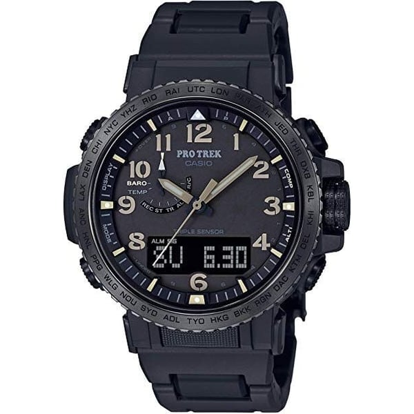 Casio PRW-50FC-1 Protrek Black Resin/Steel Analog/Digital Watch Men