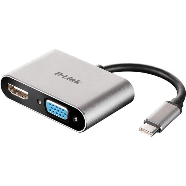 Dlink DUBV210 USB-C To HDMI/VGA ADP gray Dlink DUBV210 USB-C To HDMI/VGA ADP gray