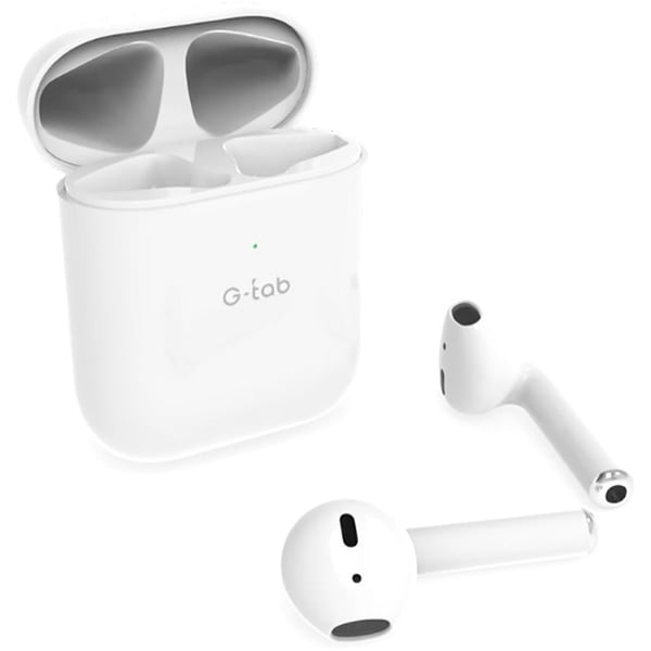 G-Tab TW5 TRUE Wireless Earbuds White