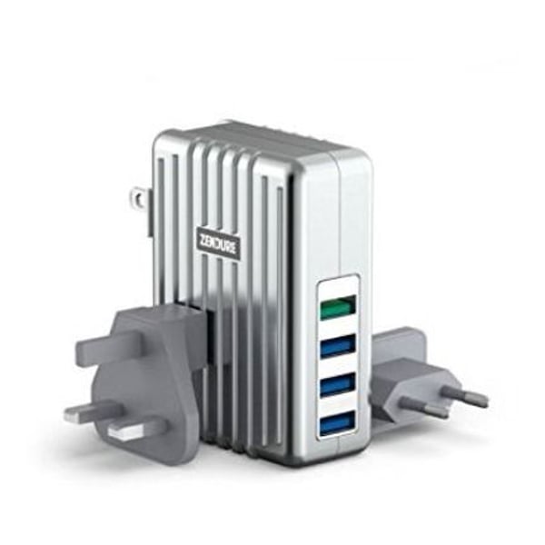 Zendure 4 Port USB Wall Charger - Silver