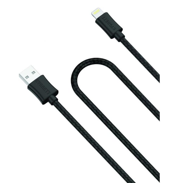 Cygnett USB-A to Lightning Cable Apple Certified MFi, Fast Charging [2.4A/12W] [Charge & Sync] Long Lasting - All iOS devices [iPhone/iPad] - Braided - 1M/3ft - Black