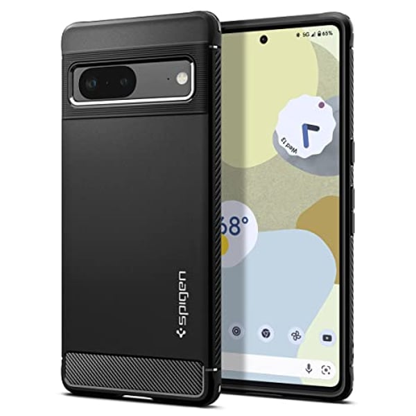 Spigen Rugged Armor designed for Google Pixel 7 case cover - Matte Black Spigen Rugged Armor designed for Google Pixel 7 case cover - Matte Black