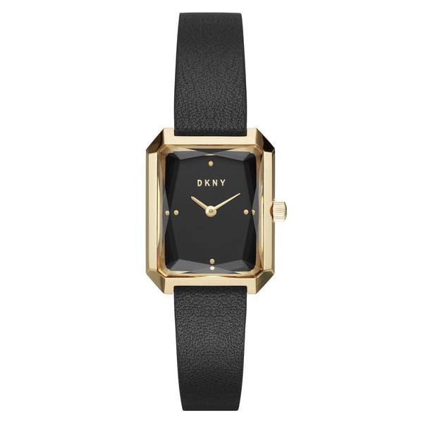 DKNY Cityspire Black Leather Women Watch NY2644