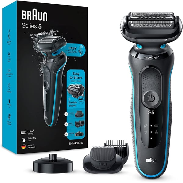 Braun Series 5 Wet And Dry Electric Shaver Kit Blue (5049cs)