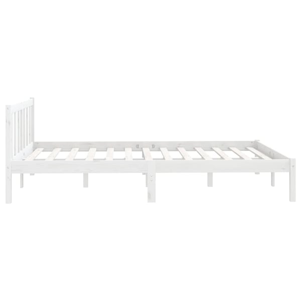 vidaXL Bed Frame White Solid Pinewood 120x200 cm vidaXL Bed Frame White Solid Pinewood 120x200 cm