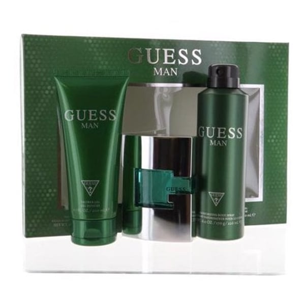 Guess MAN GREEN 3pcs 100ml EDT + Body Spray +Shower Gel 200ml Men Giftset Guess MAN GREEN 3pcs 100ml EDT + Body Spray +Shower Gel 200ml Men Giftset