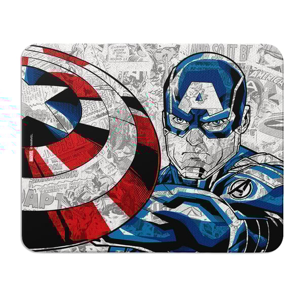Marvel: Sheild Captain America Mouse Pad by Wackylicious