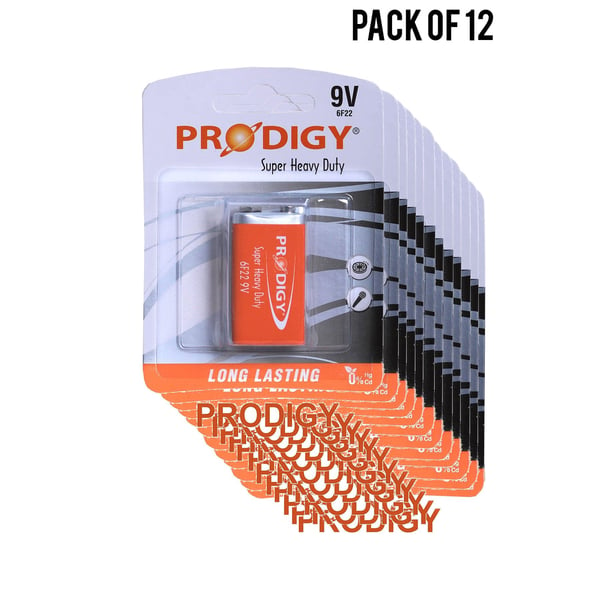 Prodigy Super Heavy Duty 6f22pvc 9v (pack Of 12)