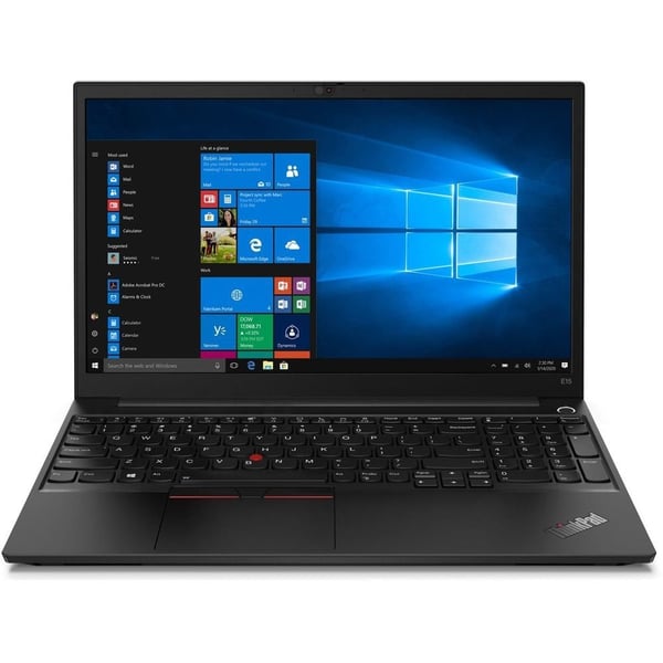 Lenovo ThinkPad E15 20RD0001AD Laptop Core i5 1.6GHz 8GB 256GB Windows 10 Pro 15.6 Inches FHD Black Arabic Keyboard