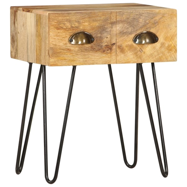 vidaXL Bedside Cabinet 40x30x50 cm Solid Mango Wood vidaXL Bedside Cabinet 40x30x50 cm Solid Mango Wood