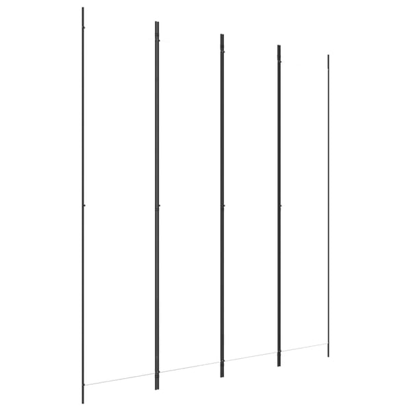 vidaXL 4-Panel Room Divider White 200x220 cm Fabric