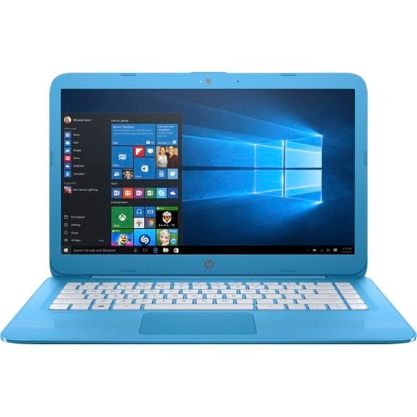 HP Stream 14-AX000NE Laptop - Celeron 1.6GHz 2GB 32GB Shared Win10 14inch HD Aqua Blue