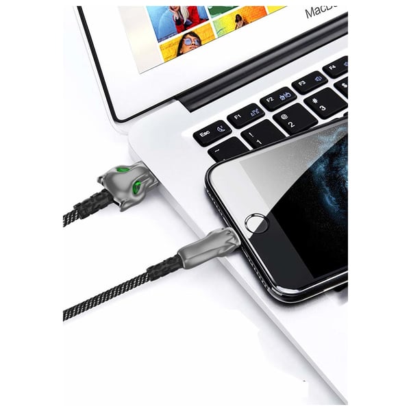 WIWU Leopard Series USB Lightning Cable 1m Black WIWU Leopard Series USB Lightning Cable 1m Black