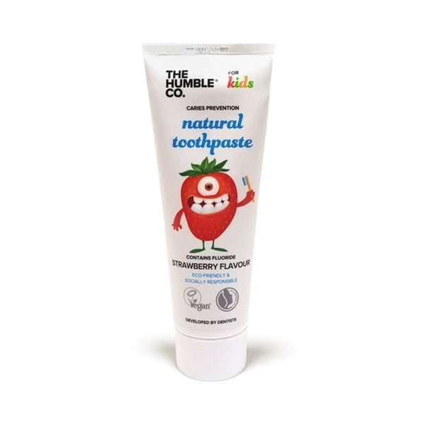 The Humble Co Natural Toothpaste – Kids Strawberry With Fluoride 75 Ml