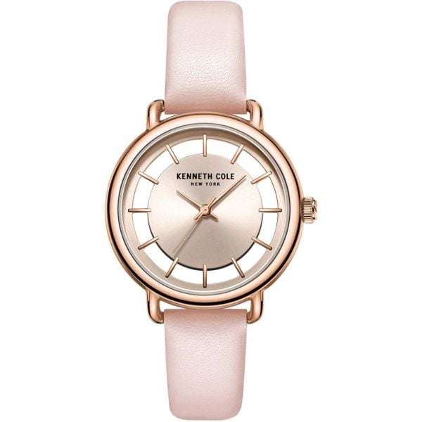 Kenneth Cole KC50790006 Rose Gold Case & Pink Genuine Leather Strap Watch Kenneth Cole KC50790006 Rose Gold Case & Pink Genuine Leather Strap Watch