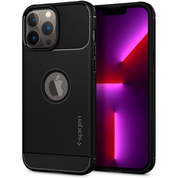 Spigen Rugged Armor Designed For Iphone 13 Pro Max Case Cover - Matte Black