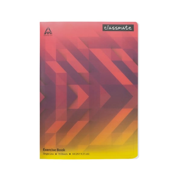 Classmate Exercise Pp Book Centre Stapled 297 X 210, 56-gsm Single Line 140 Pages, Pack Of 6