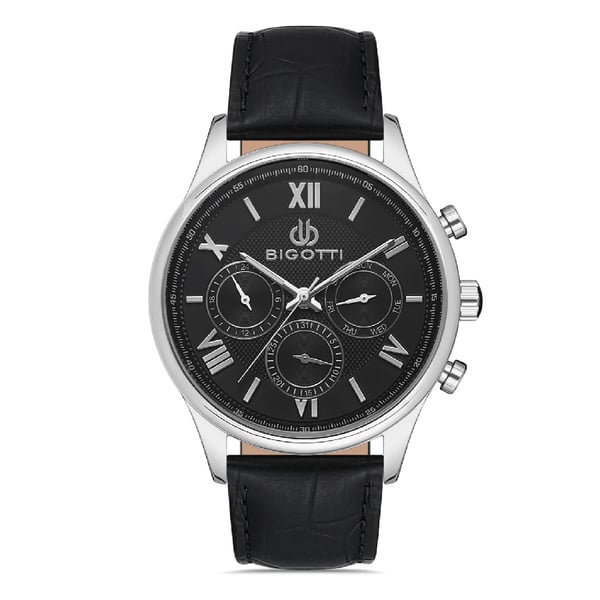 Bigotti Milano Mens Leather Strap Watch - Bg.1.10306-1 Bigotti Milano Mens Leather Strap Watch - Bg.1.10306-1