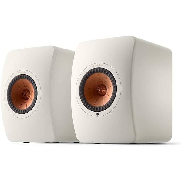 Kef LS50 Wireless II - Active Wireless Stereo Speaker System (Mineral White) | Hdmi | Airplay 2 | Bluetooth | Spotify
