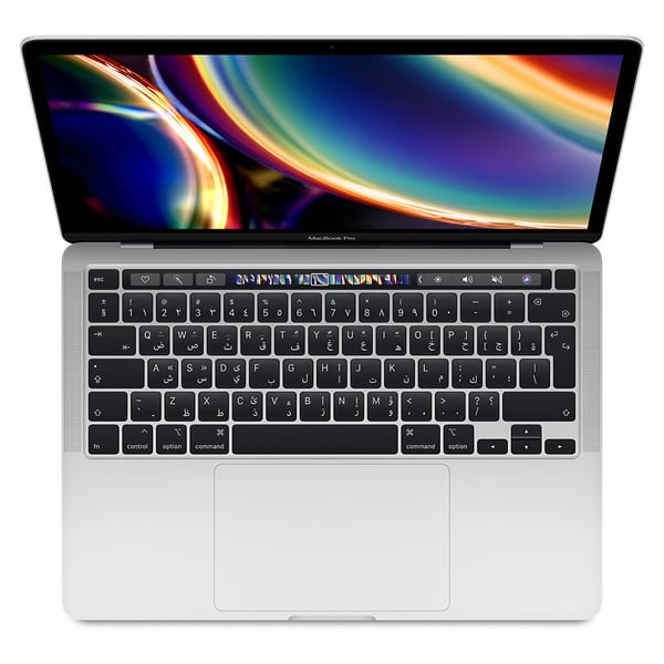 MacBook Pro 13-inch with Touch Bar and Touch ID (2020) - Core i5 1.4GHz 8GB 512GB Shared Silver English Keyboard International Version
