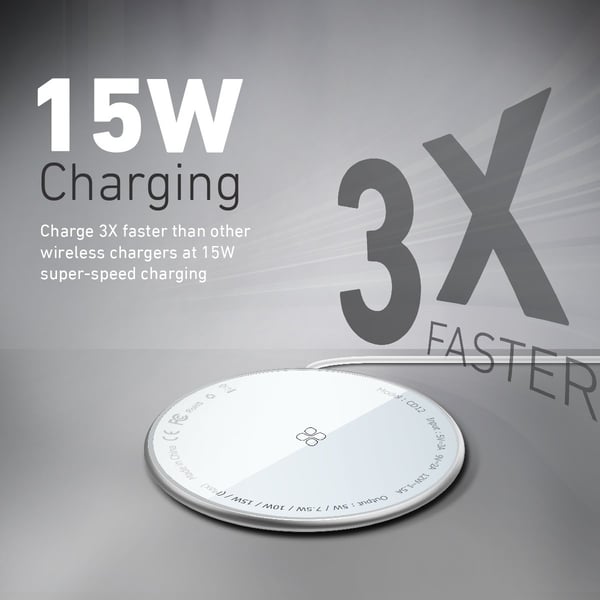 Promate 15W Magnetic Wireless Charger with USB-C Connector for iPhone 12/Galaxy 21, MagTag-15W White Promate 15W Magnetic Wireless Charger with USB-C Connector for iPhone 12/Galaxy 21, MagTag-15W White