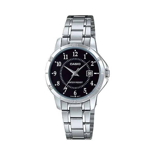 Casio Timepieces Silver Stainless Steel Women Watch LTP-V004D-1B2UDF Casio Timepieces Silver Stainless Steel Women Watch LTP-V004D-1B2UDF