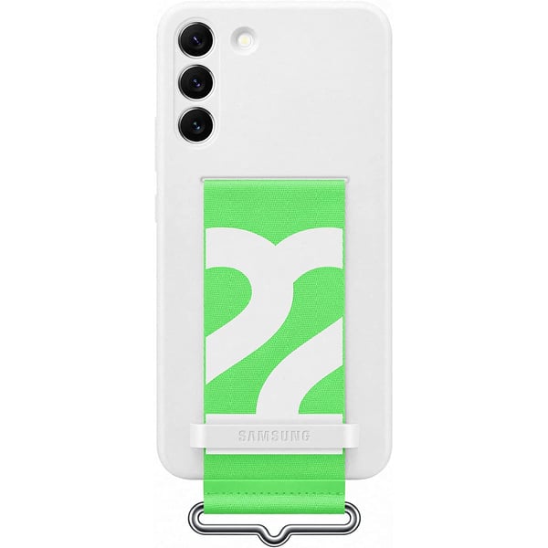 Samsung Silicone Cover with Strap for S22 plus White EF-GS906TWEGWW Samsung Silicone Cover with Strap for S22 plus White EF-GS906TWEGWW
