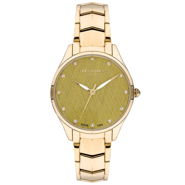 LEE COOPER Women's Analog Gold Dial Watch - LC07393.110 LEE COOPER Women's Analog Gold Dial Watch - LC07393.110