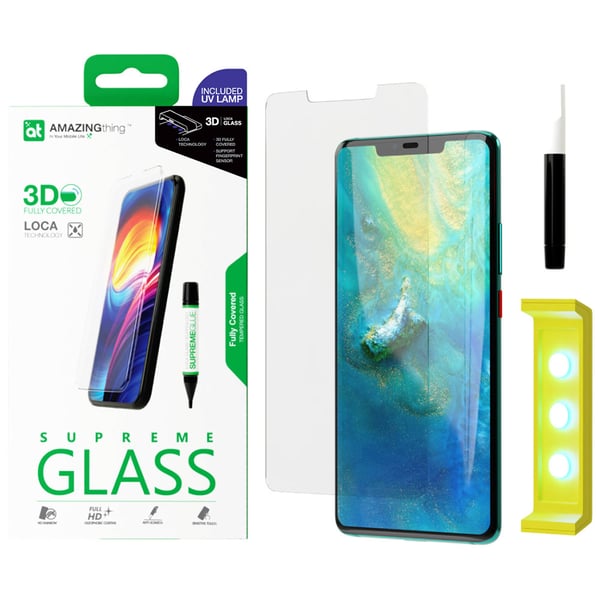 Amazing Thing Huawei Mate 20 Pro Loca Technology 3d Fully Covered Curved Tempered Glass Screen Protector With Uv Light