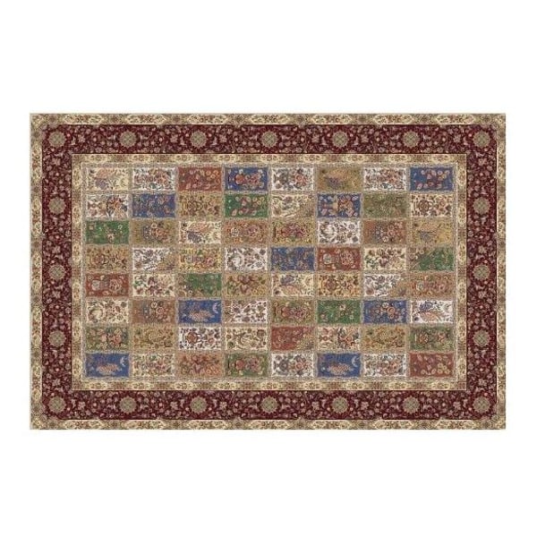 Qum Collection Classic Design Carpet Beige/Bordo