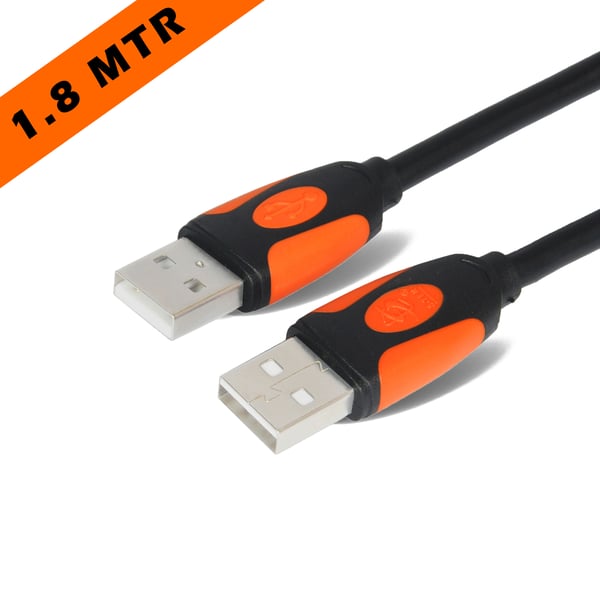 STEK USB A to A Cable Type A Male to Male Cable Cord for Data Transfer Hard Drive Enclosures, Printers, Modems, Cameras（1.8 Meter）