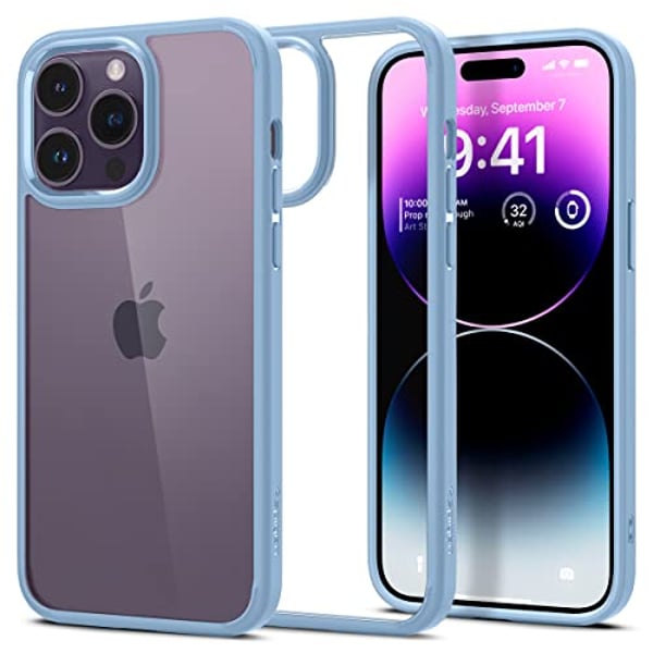 Spigen Ultra Hybrid designed for iPhone 14 Pro Max case cover - Sierra Blue Spigen Ultra Hybrid designed for iPhone 14 Pro Max case cover - Sierra Blue