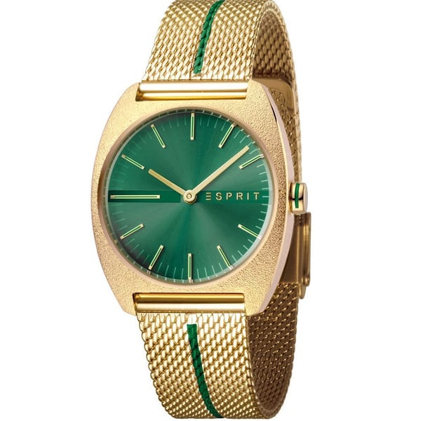 Esprit Spectrum Gold/Green Stainless steel Women Watch ES1L035M0075