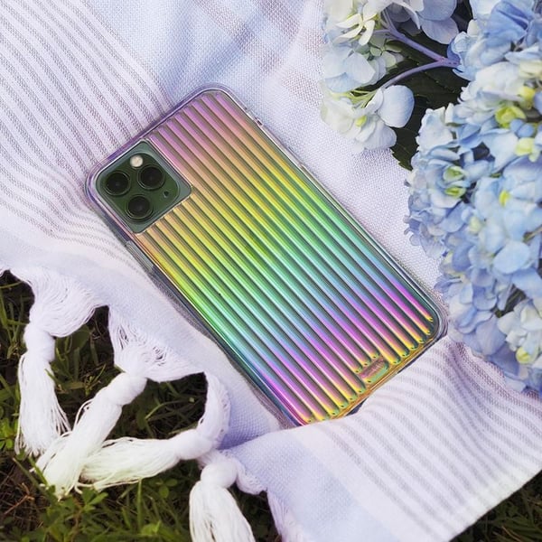 Case Mate CM043604 Tough Groove Iridescent Case W/Micropel For iPhone 12 mini Case Mate CM043604 Tough Groove Iridescent Case W/Micropel For iPhone 12 mini