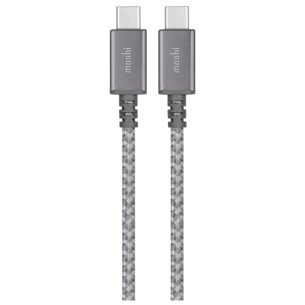 Moshi Type-C To Type-C Cable 1.5m Titanium Grey Moshi Type-C To Type-C Cable 1.5m Titanium Grey