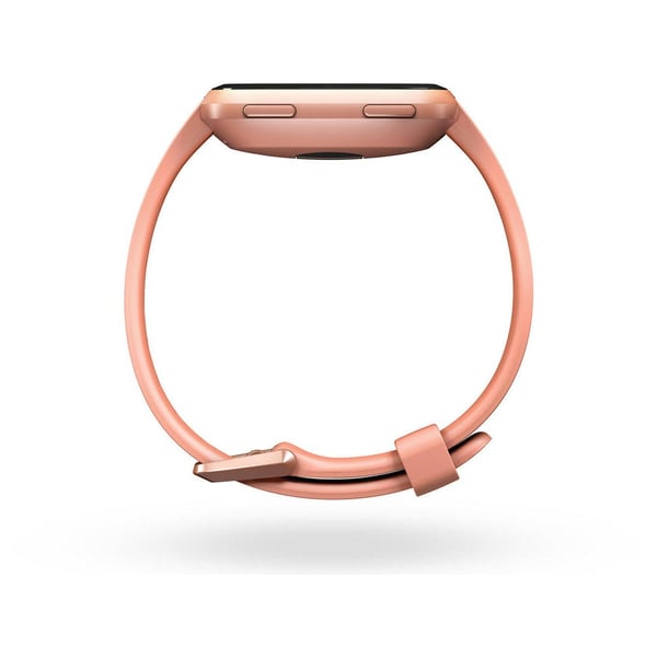 fitbit versa smart fitness watch peach rose gold