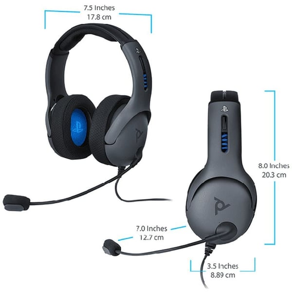 PDP 051-099-EU-BK LVL50 PS4 Wired Headset Grey PDP 051-099-EU-BK LVL50 PS4 Wired Headset Grey