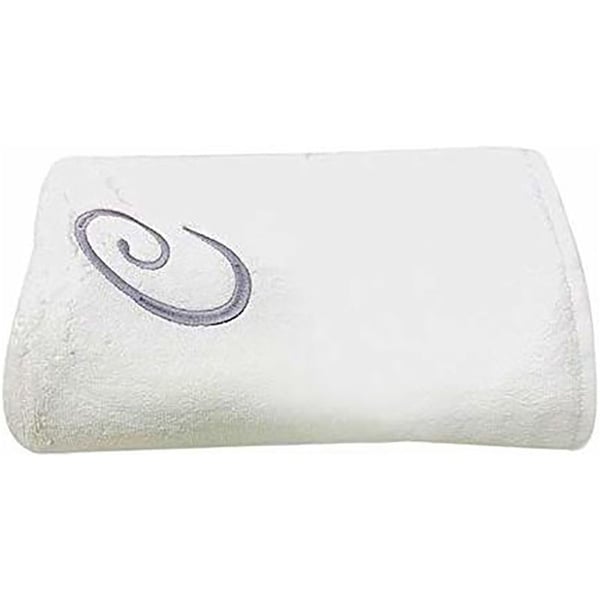 Personalized For You Cotton White C Embroidery Bath Towel 70*140 cm