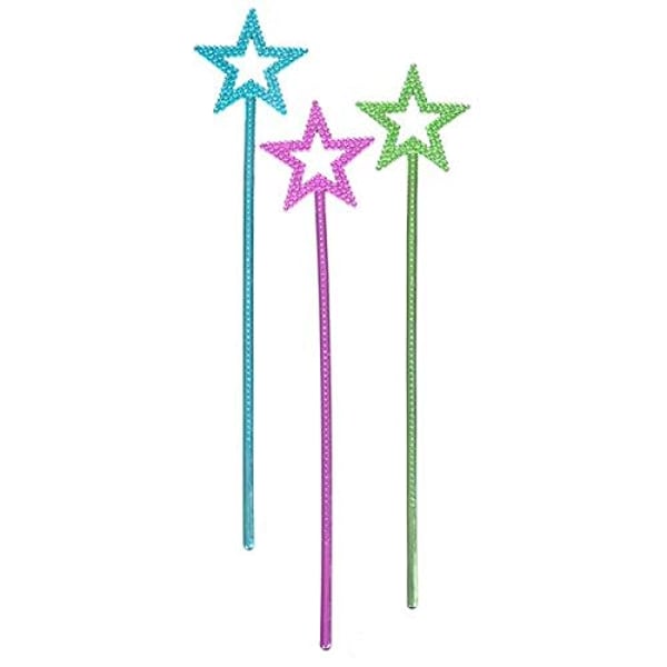 Buy Rhode Island Novelty 14.5 Inch Metallic Star Wands, One Dozen