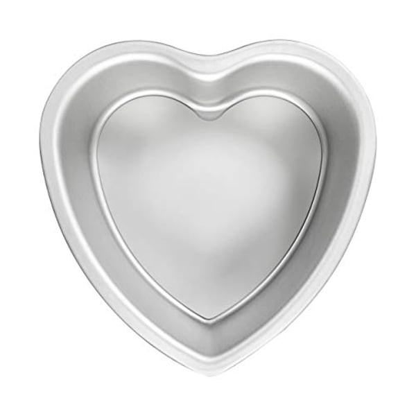 Fat Daddio's Anodized Aluminum Heart Cake Pan, 8 Inch X 3 Inch Fat Daddio's Anodized Aluminum Heart Cake Pan, 8 Inch X 3 Inch