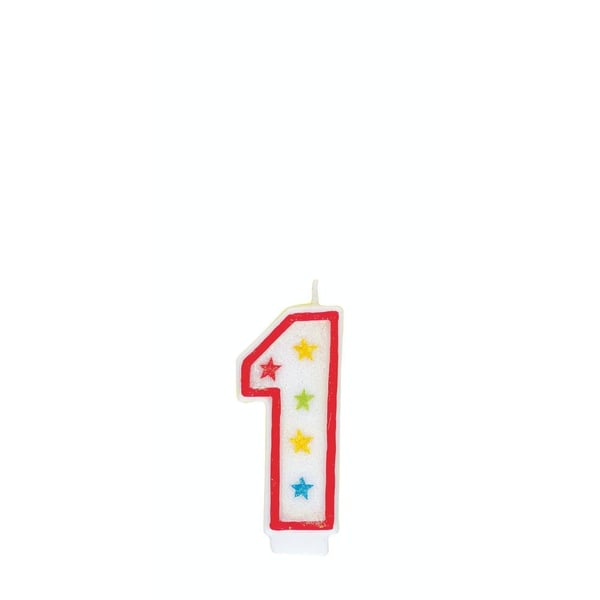 Unique- Numerical 1 Glitter Candle With Cake Décor Unique- Numerical 1 Glitter Candle With Cake Décor