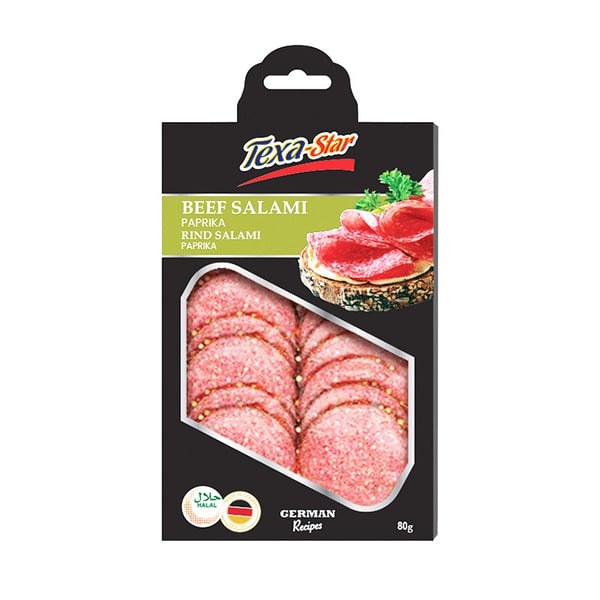 Texa Star Paprika Beef Salami 80g Texa Star Paprika Beef Salami 80g
