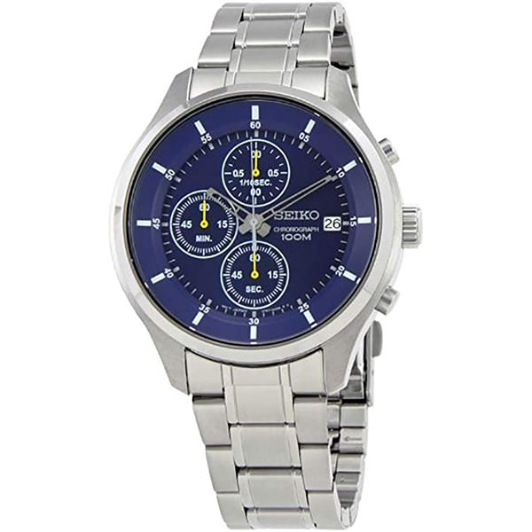Seiko Chronograph Silver Metal Analog Watch For Men SKS537P1