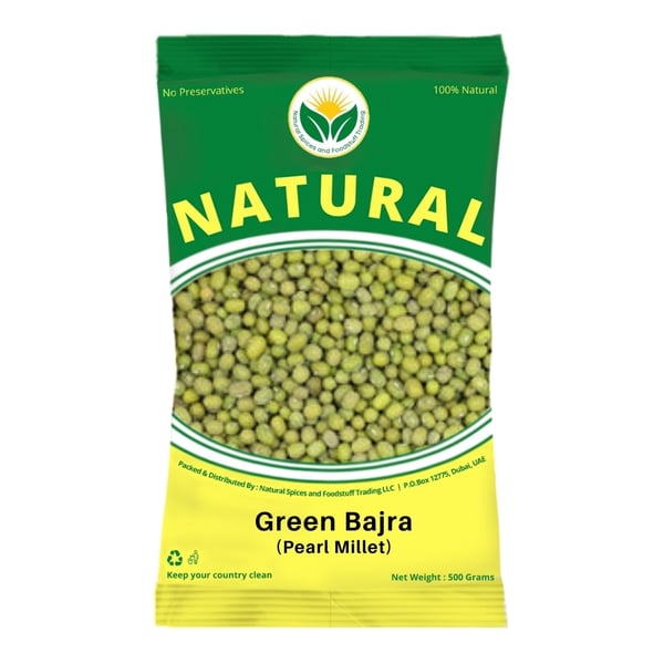 Natural Fresh Green Bajra (pearl Millet) 1.5kg Natural Fresh Green Bajra (pearl Millet) 1.5kg