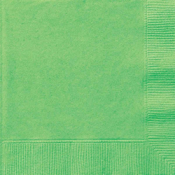 Unique- Lime Green 20 Luncheon Napkins Unique- Lime Green 20 Luncheon Napkins